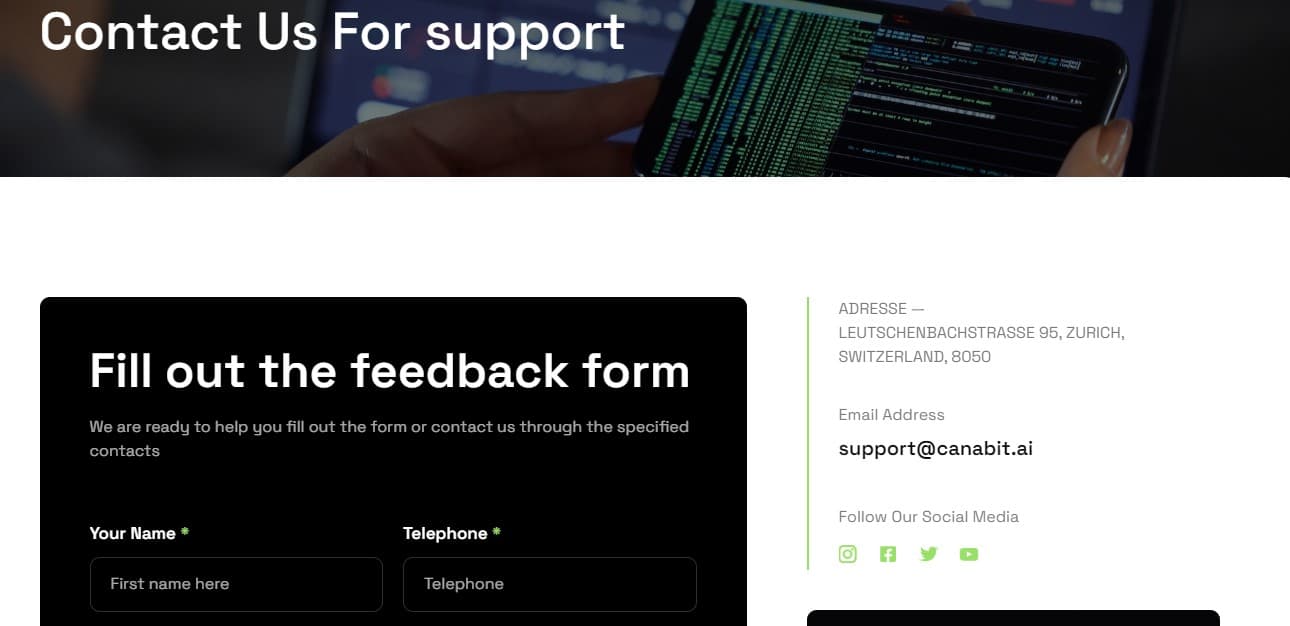 Canabit.AI Customer Support